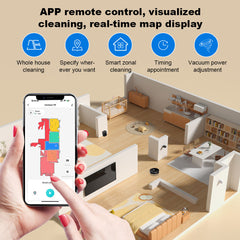 LDS Robot Vacuum Cleaner & Mop Liectroux T9,Wet Dry Cleaning,Self Empty,Multi-floor Map,6500Pa,Carpet Boost,Anti-Tangle Brushes
