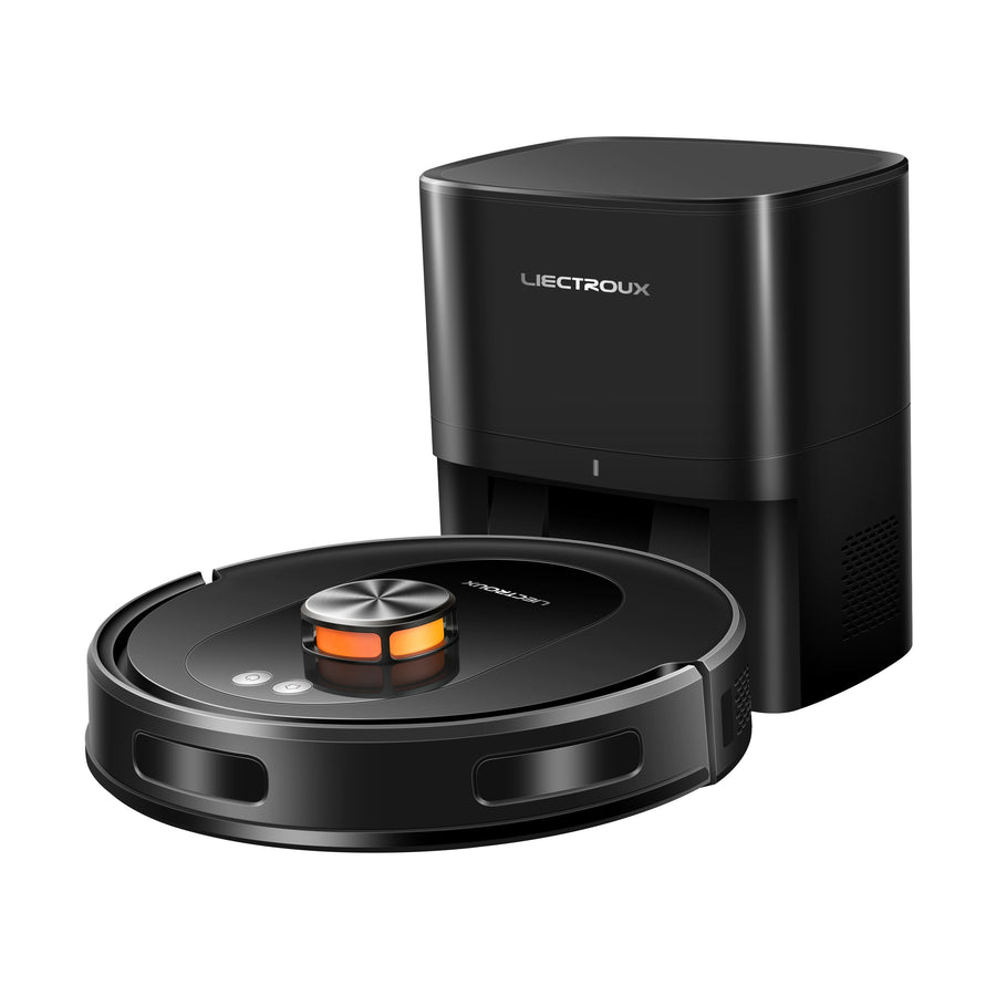 LDS Robot Vacuum Cleaner & Mop Liectroux T9,Wet Dry Cleaning,Self Empty,Multi-floor Map,6500Pa,Carpet Boost,Anti-Tangle Brushes