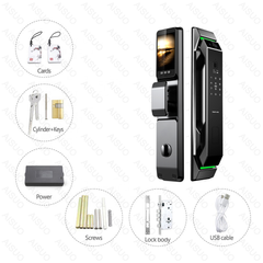 AISUO TUYA Video Intercom Smartlock Digital Smart Door Lock Fingerprint Cerradura Inteligente Palm Face Recognition Smart Lock